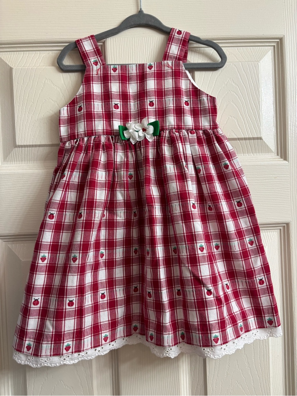 Good Lad Red and White Plaid Vintage Dress